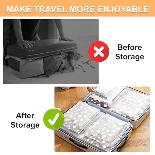Deepton 18 Pcs Reusable Zip Lock Clothes Bags, Ziplock Bags for Clothes — view 3