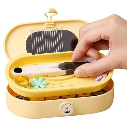 Sewing Kit Travel 21 Pieces Portable Storage Box Stitching Supplies