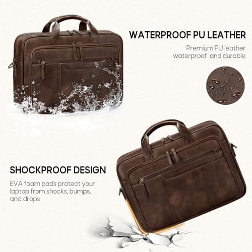 RAINSMORE Messenger Bags for Men 16 Inch Waterproof Laptop Bag — view 5