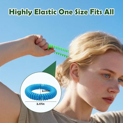 Mosquito Repellent Bracelets 10-Pack - Natural DEET-Free Wristbands for Adults & Kids, 350-Hour Protection - Waterproof & Adjustable, Ideal for Travel, Camping, Hiking (Assorted Colors) — view 5