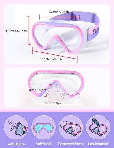 Supertrip Kids Swimming Goggles with Nose Cover for Ages 6-14 — view 6