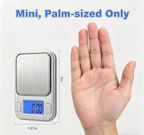 Mini Scales 0.01g/200g, Diyife Portable Precision Small Scale 8 Units, Jewellery Scales with Storage Case, Auto-Off, Backlit Lcd, Tare, Digital Pocket Scales for Gold, Gem, Medicine (Silver) — view 2