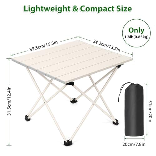 LIANTRAL Portable Camping Table, Light Outdoor Folding Table — view 3