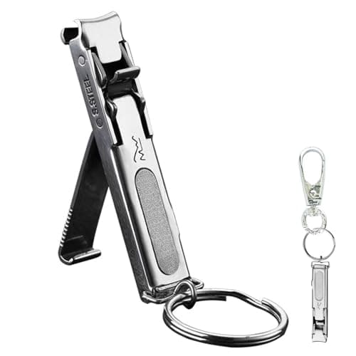Foldable Nail Clippers - 2.36 Inches Stainless Steel Nail Cutter
