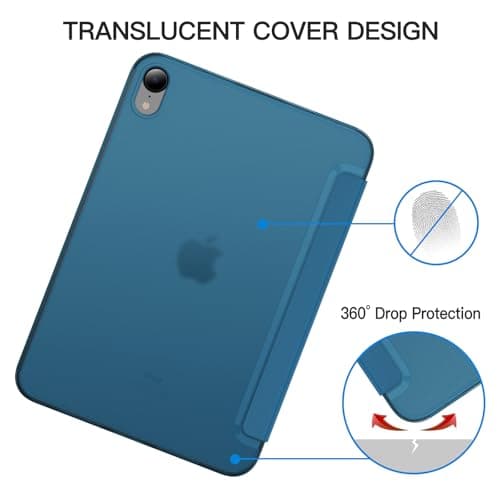 JETech Case for iPad mini A17 Pro/6th Gen (2024/2021), Teal — view 4