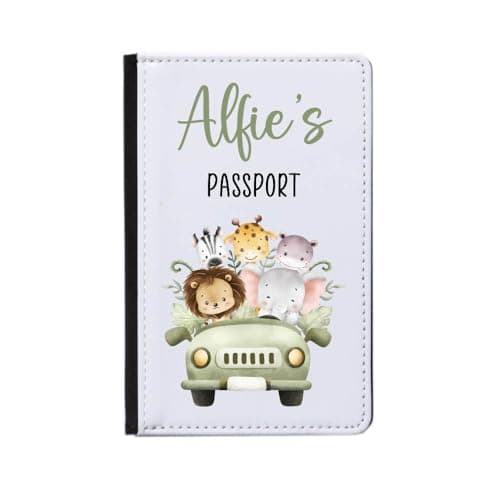 Personalised Kids Passport Holder, Custom Kids Name Passport Cover Gift