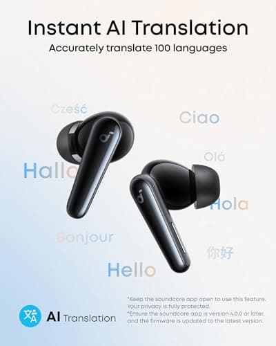 soundcore Liberty 5 by Anker, Noise-Cancelling Wireless Earbuds, 2x Stronger Voice Reduction, Real-Time Adaptive Noise Cancellation,Fast Charging,Dolby Audio, 6 Mic AI Calls — view 5