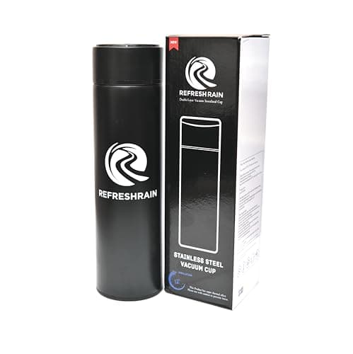 Smart Thermal Flask Digital Temperature Display Ideal for Hot Drinks & Boiled Water 500ml Stainless Steel Baby Bottle Perfect for Cold Coffee Tea Milk on the Go (Black) — view 2