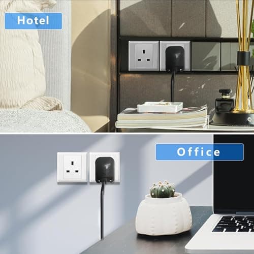Euro Earthed to UK Converter Plug,Converter Plug,2 PCS EU to UK Plug — view 6