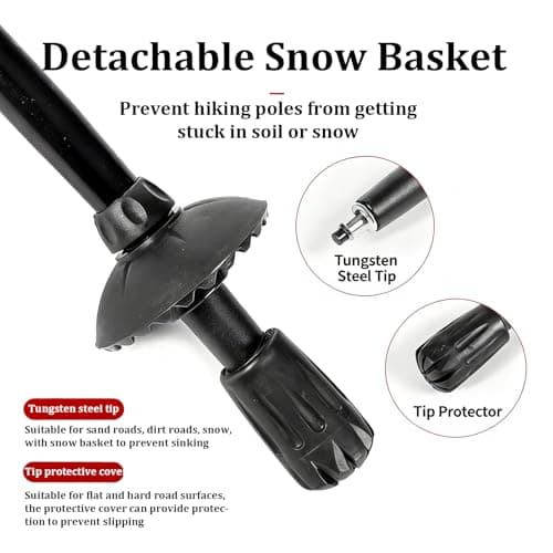 Folding Trekking Pole 7050 Aluminium Adjustable Walking Stick — view 6
