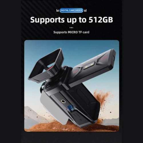 4K Digital Video Camera WiFi 3-Inch Screen Flip — view 6