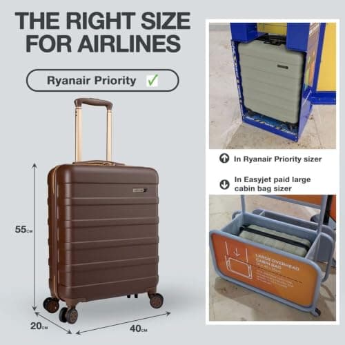Cabin Max Cabin Suitcase Large for Ryanair, Easyjet 55x40x20 Hand Luggage — view 6
