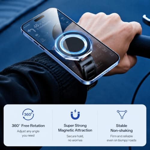 Stroller Magnetic Phone Holder, Handlebar Mounts Compatible with MagSafe — view 4