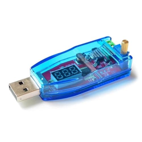 Iegefirm DC-DC 5V to 3.3V 9V 12V 24V USB Step UP/Down Power Supply Module Adjustable Boost Buck Converter Out DC 1.0V-24V Red — view 2