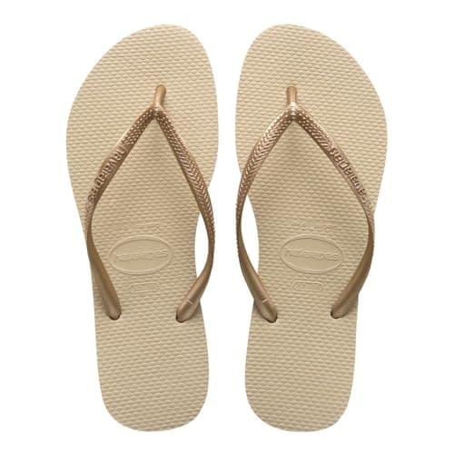 Havaianas Slim Women Flipflop Sand Grey/Light Golden 5 UK