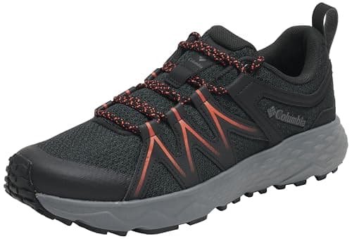 Columbia Men's Peakfreak Roam, Low Rise Trekking and Hiking Shoes, Black/Red Quartz, 11