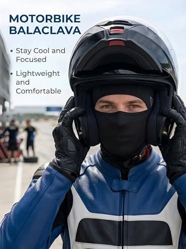 wiut Silky Soft Satin Balaclava Helmet Liner Face Mask with Glasses Holes — view 6