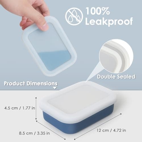 bellmeanin Travel Soap Dish with Lid – 100% Leak-Proof, Silicone — view 2