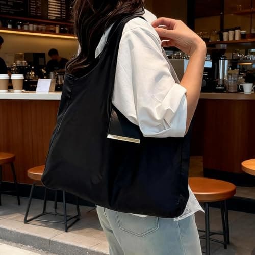 Foldable Keychain Tote Bag Large Capacity Reusable Shopping Bag — view 2