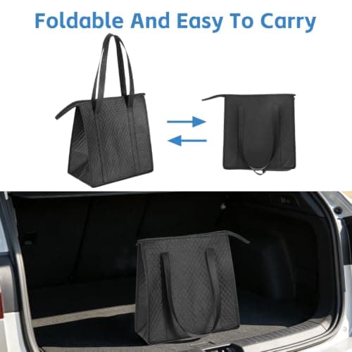 6 Pcs Foldable 12L Cooler Bag with Hard Liner — view 4