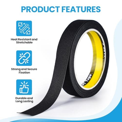 LLPT Wetsuit Repair Tape Iron On 20mm*5m*0.15mm Seam Sealing Patch Black — view 2