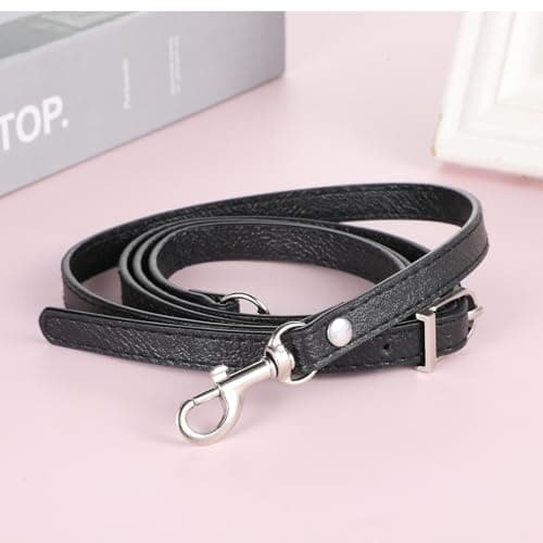 Telooco Leather Shoulder Strap Replacement with Silver Buckle — view 6