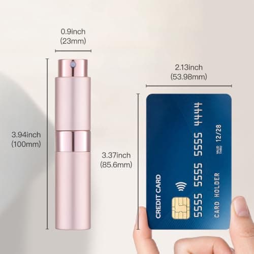 Toureal Travel Perfume Atomiser Refillable, 8ml Spray Bottle，3Pcs,Pink — view 6