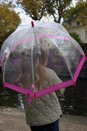 Fulton Funbrella Birdcage Kids Umbrella Pink Trim — view 3