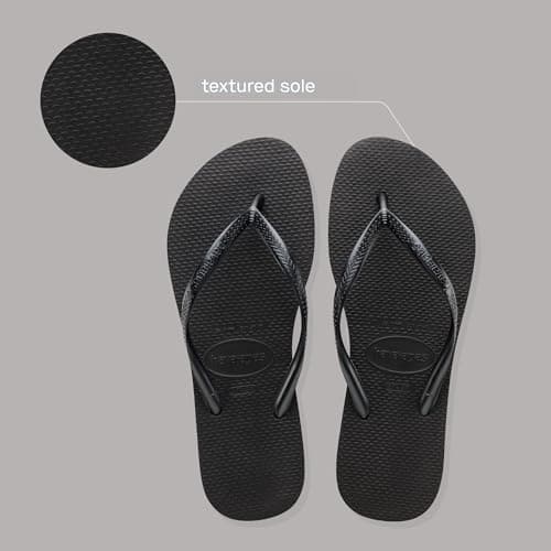 Havaianas Slim Women Flipflop Black 3/4 UK — view 4