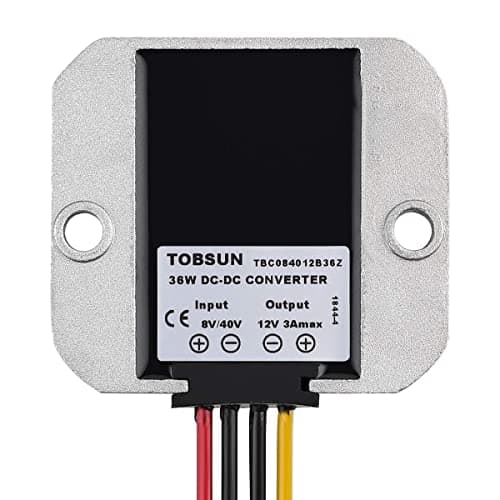 HOMELYLIFE DC Voltage Reducer DC 36 V 24 V 12 V to 12 V 3 A Buck Converter Voltage Regulator Waterproof Module Transformer (8V-40V to 12V 3A) — view 2