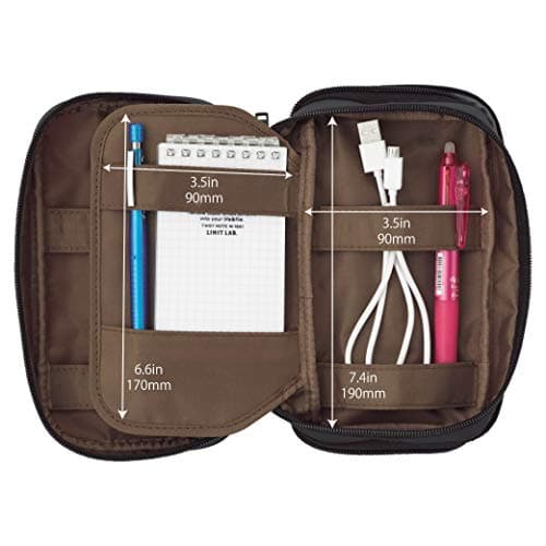 LIHITLAB Large Capacity Triple Zipper Pencil Case For School Office College, Big Capacity 8 Compartments Pencil Bag Holder Adults Teen Boys Girls, Travel Cosmetics Storage, Navy Camo (A7556-132) — view 5