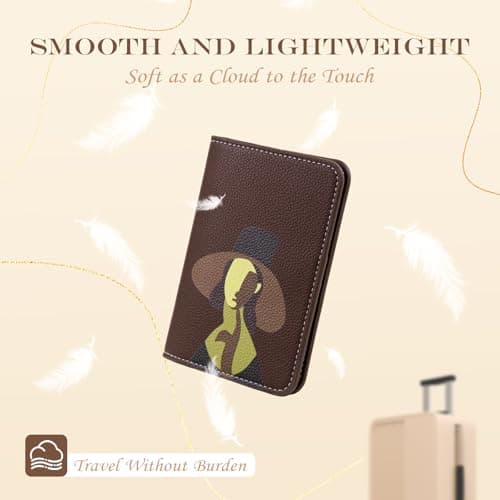Lychii Slim Passport Holder RFID Blocking Travel Wallet - PU Leather Protector Case for Quick TSA Access, Secure Boarding Passes & ID Cards for Men Women International Travel — view 2