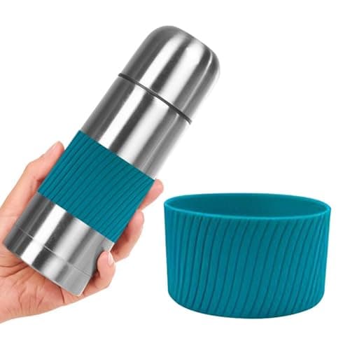 Reusable Silicone Coffee Sleeve – Heat-Resistant Drink Holder, Anti-Slip Cup Cover, Mug Protector | Soft Silicone Grip for Hot and Cold Beverages, Tumblers, Travel Mugs, Office or Home Use — view 5