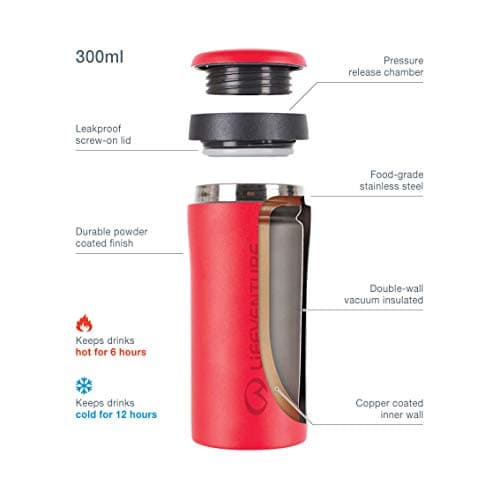 Lifeventure Thermal Mug, Leakproof & Vacuum Insulated Travel Coffee Cup — view 2