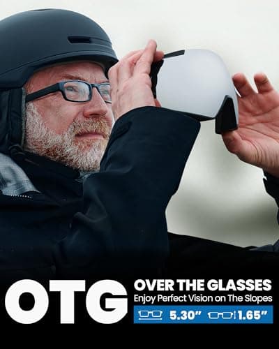 OutdoorMaster Heron Ski Goggles Magnetic 2 Lens Toric Set Anti-Fog UV400 — view 4
