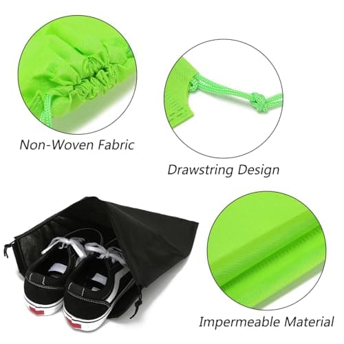 SYEYCW 8 Pcs Shoe Bags, Small Drawstring Bag, Portable Cloth Pouch, Travel Storage Bag, Multifunctional Shoe Storage Bags for Men and Women Travel Accessories, for Toy Shoes Boots High Heel Socks — view 4