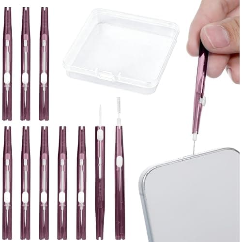 VLUNT Phone Cleaning Kit Charging Port USB C Cleaner 10 Pack, Purple