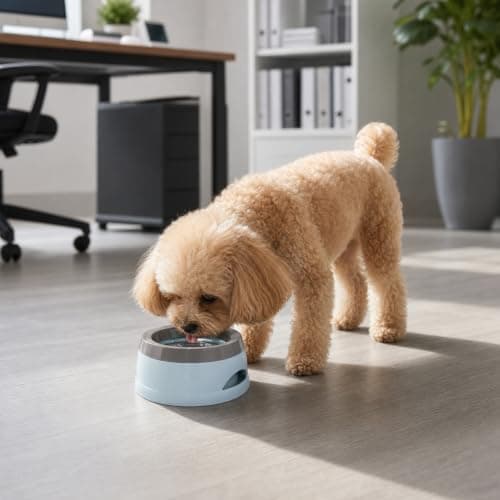 Anti-Overflow Slow Drinking Dog Bowl, Portable Travel Dog Water Bowl — view 5