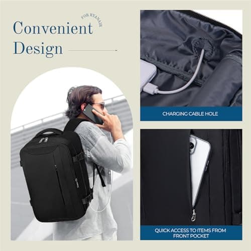Lossga Ryanair Cabin Bags 40x30x20,Cabin Bag Travel Backpack 40x30x20 — view 5