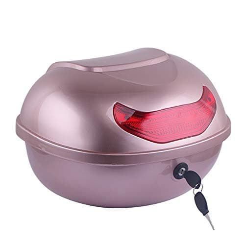 ZXCASDF Motorcycle Trunk Top Lock Storage Carrier Case Motorcycle Accessory Portable Trunk Lid Organizer Storage Bag Motorcycle Tour Tail Box,rose gold