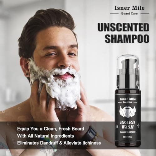 Beard Grooming Kit for Men Care, Christmas Stocking Fillers for Men Him Dad — view 4