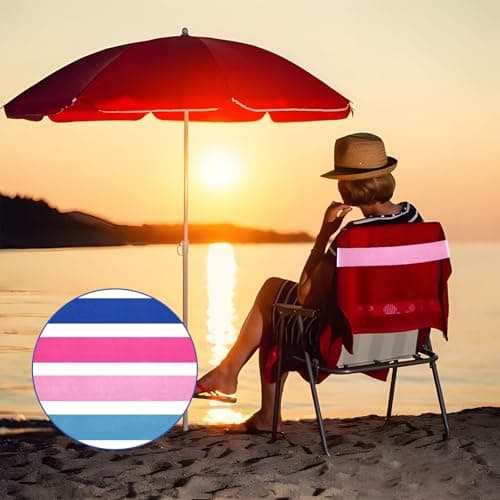4Pcs Towel Bands for Beach, Sun Loungers, Beach Chair Towel Clips, Stretch Silicone Chair Bands Not Easily Broken, Elastic Windproof Beach Accessories for Summer — view 6