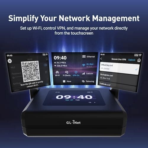 GL.iNet Slate 7 Pro (GL-BE10000) Wi-Fi 7 Travel Router, 6GHz, 2.5G, OpenWrt — view 3