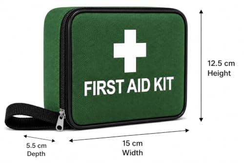 First Aid Travel Kit, Compact 45 Piece Holiday Travel Essentials, Camping, Car, University, Home, Emergency, Water Resistant Case, Lightweight, Space Saving — view 6