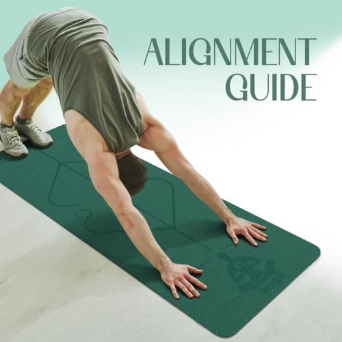 Yogii Non-Slip 6mm TPE Yoga Mat with Alignment Guides — view 4
