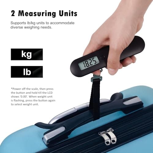 CAMRY Digital Luggage Scale Travel Baggage Scale, 50kg/110lb, Black — view 2