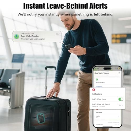 [Apple MFi Certified] Wallet Tracker Card with Apple Find My, iOS Only — view 5