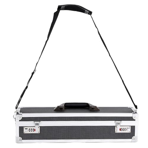 Lockable Knife Storage Box with Combination Lock - Secure Aluminum Case for Safekeeping Knives & Tools - Perfect for Home, Workshop & Professional Use
