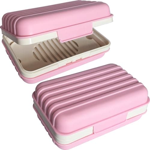 Lofekea 2 Pack Travel Soap Case, Bar Soap Holder Dish, Soap Box Container
