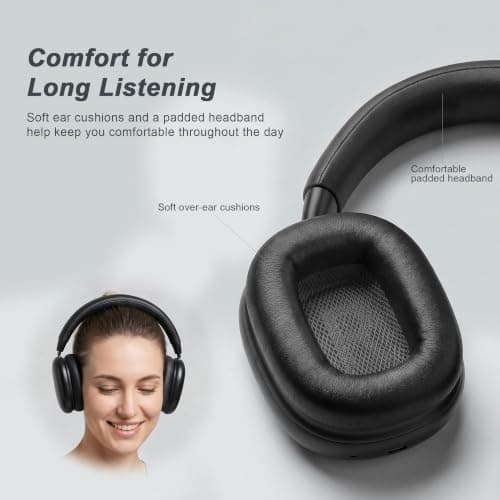 VoKinroad Wireless Over-Ear Headphones with Magnetic Earpads — view 6